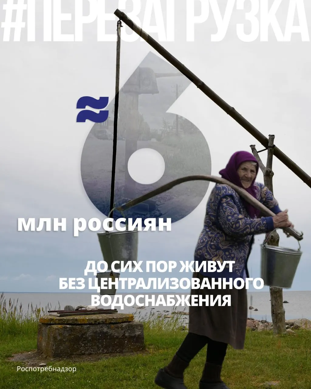 Почти 6 млн человек пользуются колодцами, скважинами и родниками; в ряде регионов высокий процент проб не соответствует санитарным нормам.