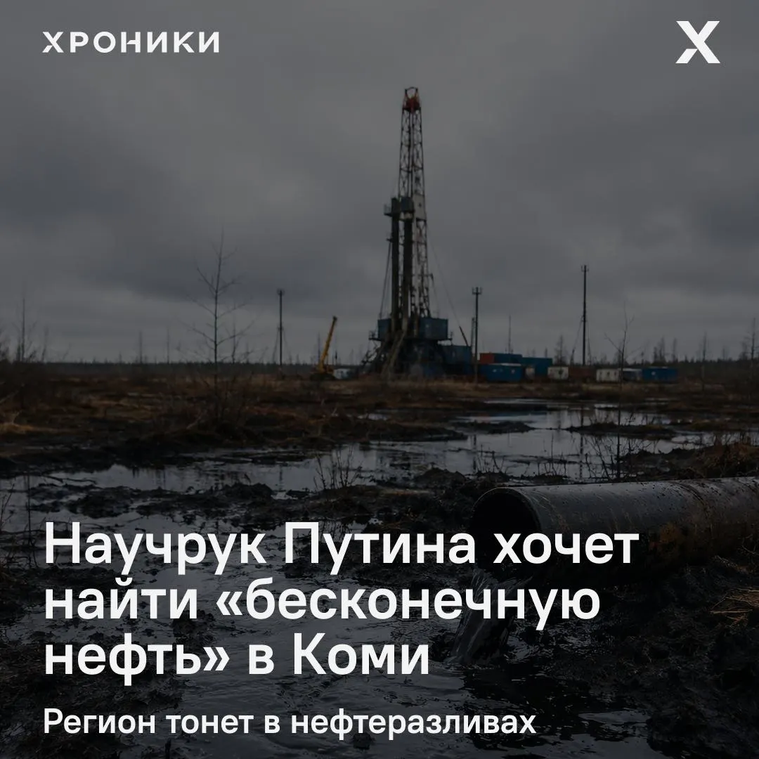 Ректор Горного университета Владимир Литвиненко объявил о намерении пробурить в Тимано‑Печорской провинции скважину глубиной до 8 км, чтобы проверить гипотезу абиогенного происхождения нефти. Экологи выражают опасения на фоне многолетних разливов в регионе.