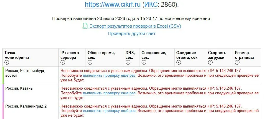 Сайт Центральной избирательной комиссии перестал открываться из России — это совпало с обсуждением деклараций кандидатов в Госдуму, опубликованных 21–22 июля. Официальных комментариев пока нет.