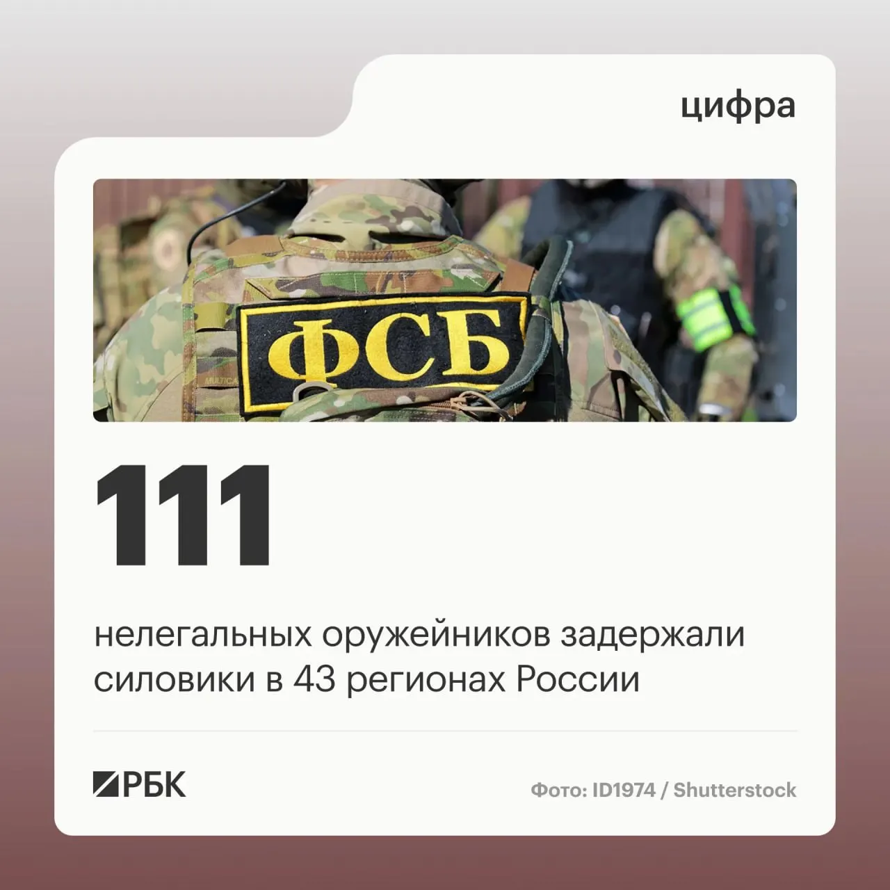 Оперативники остановили оборот оружия, задержав 111 человек, и ликвидировали 37 подпольных мастерских по ремонту и переделке вооружения по всей стране.