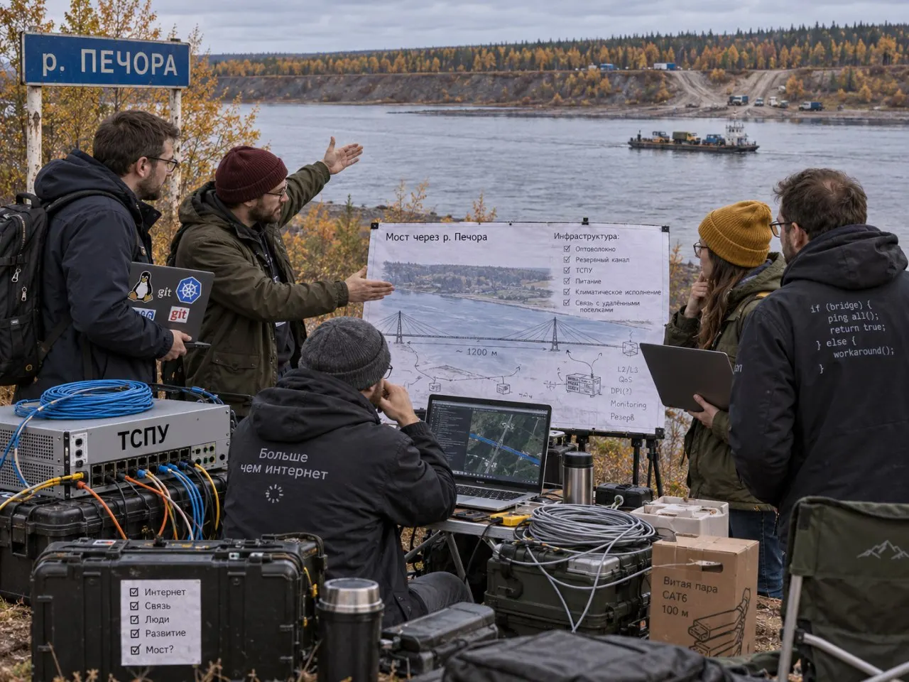 В Коми почти 60 млрд рублей направляют на систему блокировки интернета, в то время как мост через Печору остаётся нереализованным и требует внимания.